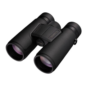 Nikon Monarch M5 12x42 binoculars front view for bright, natural outdoor viewing.