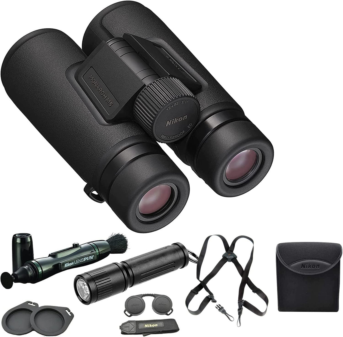 Nikon Monarch M5 12x42 binoculars provide crystal-clear imaging for birdwatching.