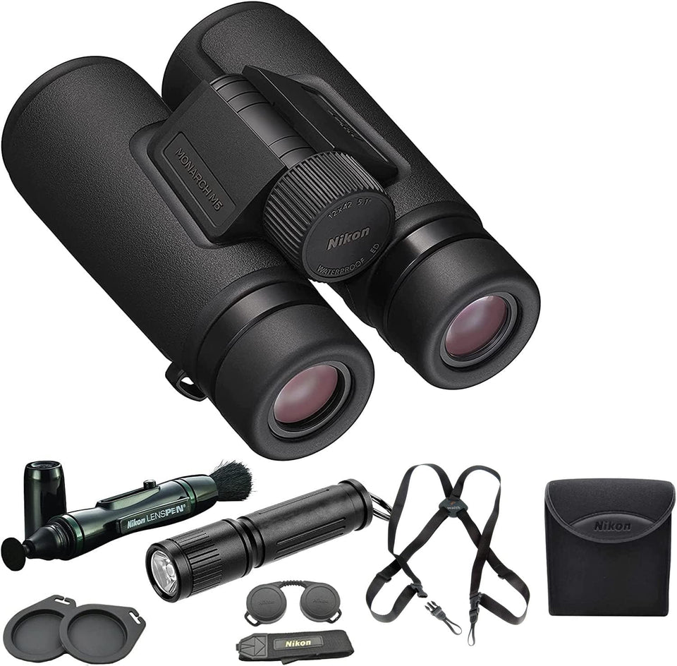 Nikon Monarch M5 12x42 binoculars provide crystal-clear imaging for birdwatching.