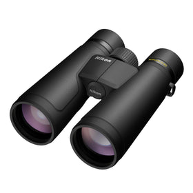 Nikon Monarch M5 12x50 front view for rugged outdoor use and field observation.