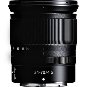 Nikon NIKKOR Z 24-70mm f/4 S mounted; versatile zoom for street and portraits.