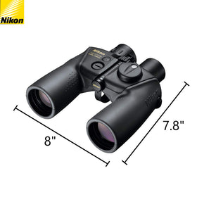 Nikon OceanPro 7x50 side view highlighting rugged grip on decks