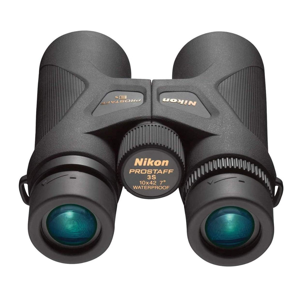 Nikon PROSTAFF 3S 10x42 binoculars with waterproof and fogproof performance outdoors.