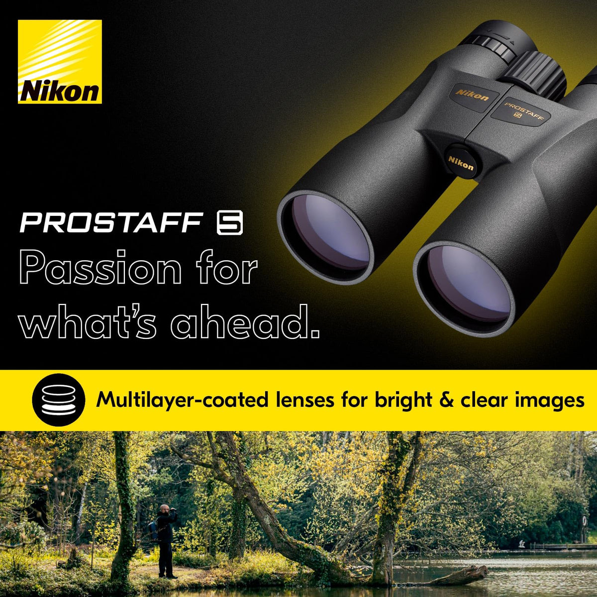 Nikon PROSTAFF 5 binoculars adjustable eyecups for comfortable viewing