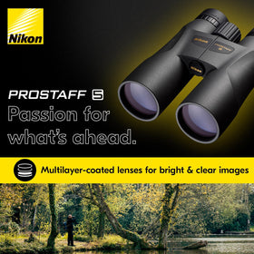 Nikon PROSTAFF 5 binoculars adjustable eyecups for comfortable viewing