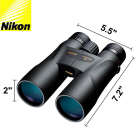 Nikon ProStaff 5 12x50 eyecups close-up showing comfortable fit for extended viewing