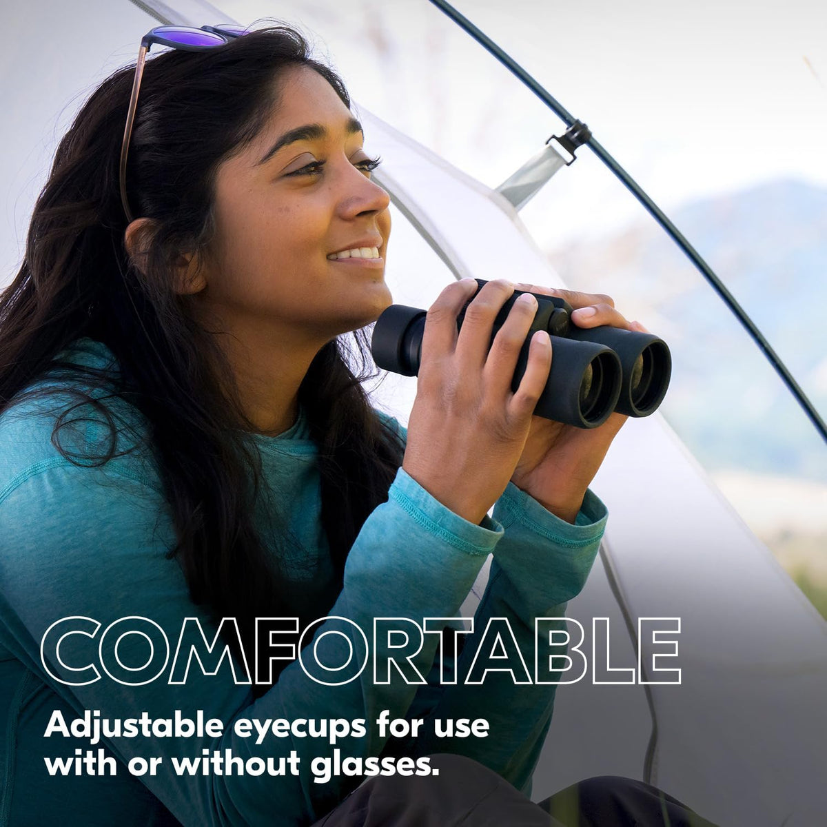 Nikon PROSTAFF P3 stays fog-free and waterproof in challenging weather.