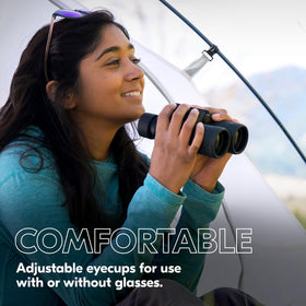 Nikon PROSTAFF P3 stays fog-free and waterproof in challenging weather.