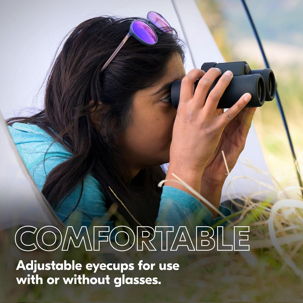 Nikon PROSTAFF P3 8x30 binoculars multilayer coatings boost brightness and contrast.