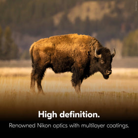 Nikon PROSTAFF P7 10x50 captures a wide field of view for scanning.
