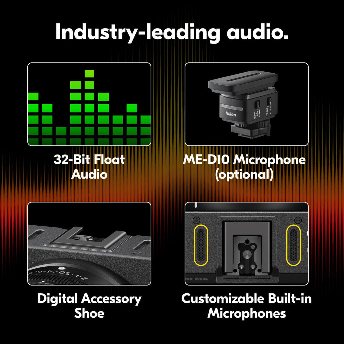 Nikon RED Z Cinema 32-bit audio for expansive sound
