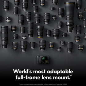 Nikon RED Z Cinema includes NIKKOR Z 24-50mm lens for versatile framing.