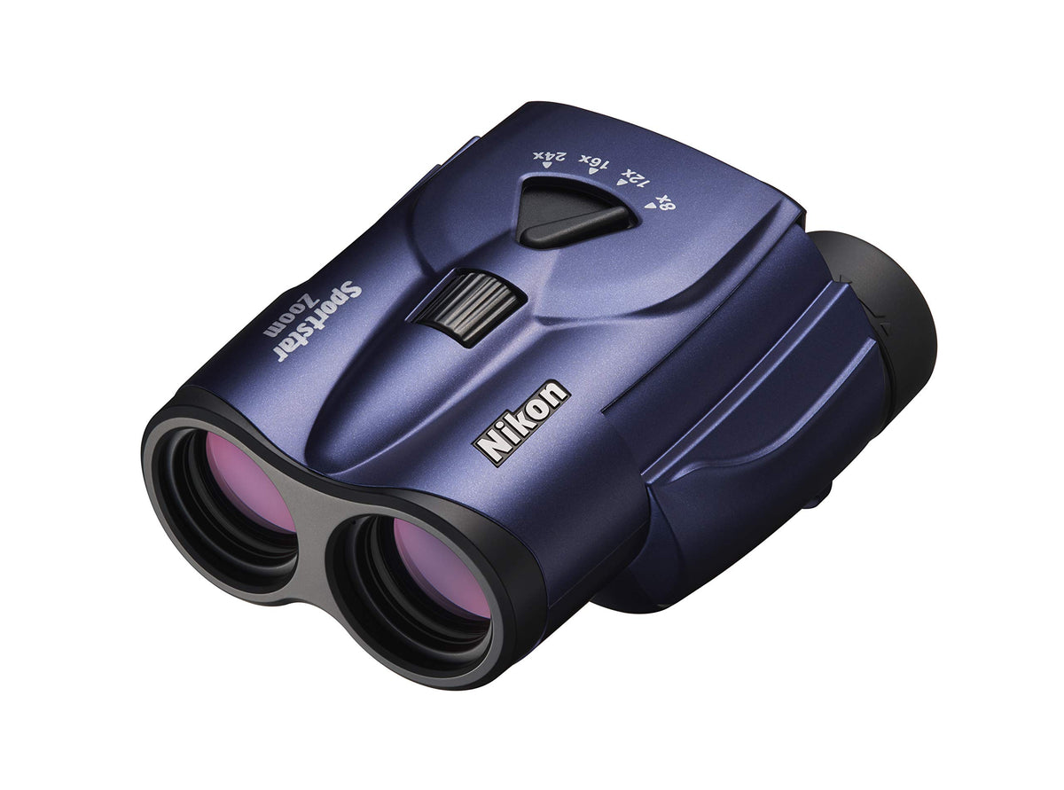 Nikon Sportstar Zoom 8-24x25 dark blue front view for portable outdoor viewing
