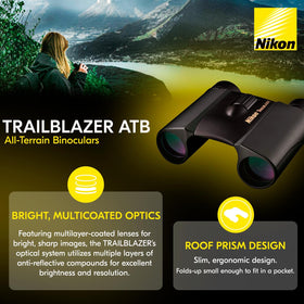 Nikon Trailblazer roof prism design folds neatly for travel