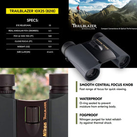 Nikon Trailblazer includes travel case, strap, and lens caps