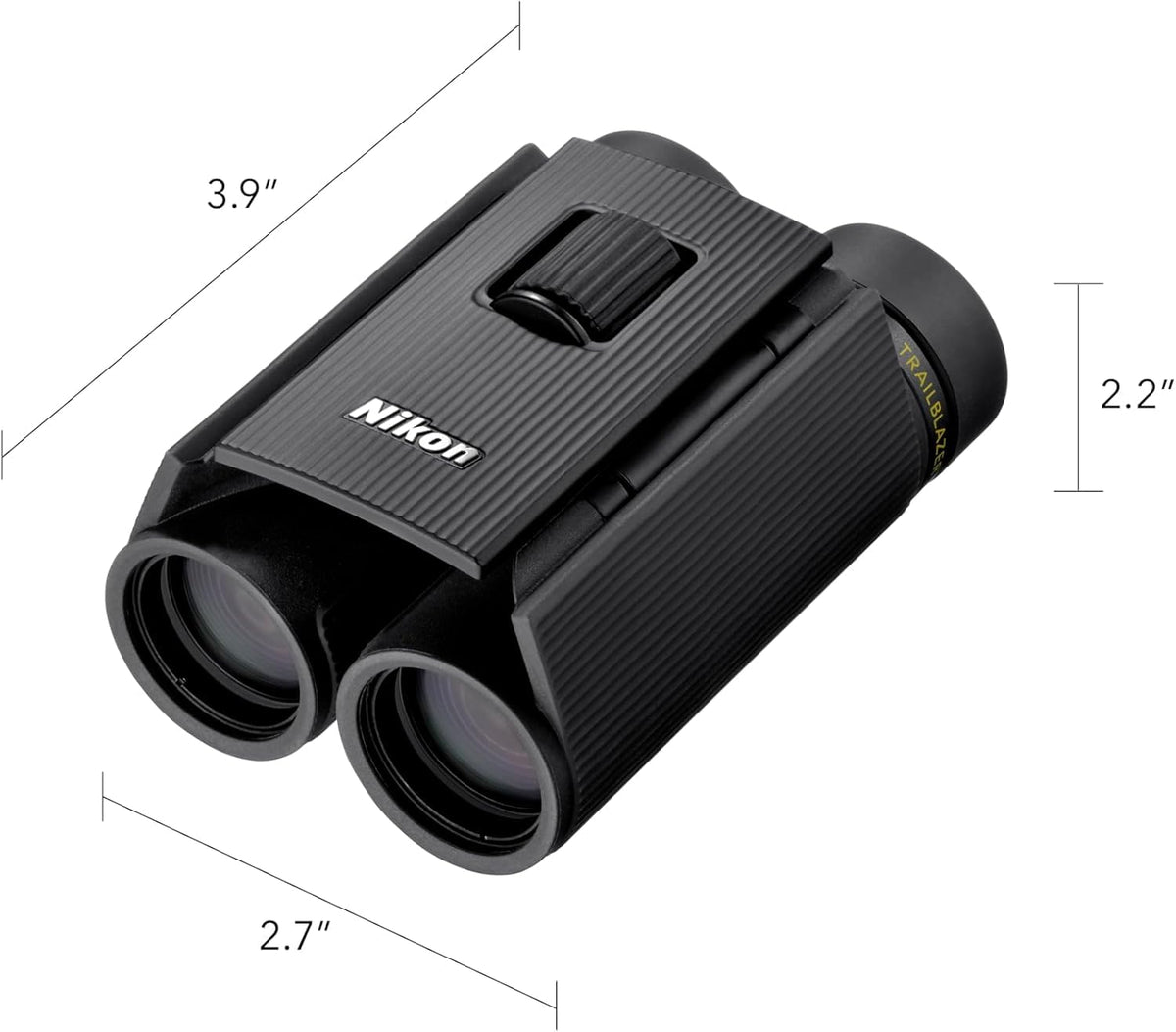 Nikon Trailblazer II folding-design binoculars deliver easy pocket carry for travelers.