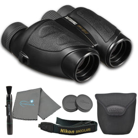 Nikon Travelite 8x25 binoculars front view for crisp field observation
