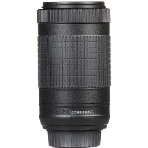 Nikon lens with VR image stabilization for steadier handheld telephoto shots.