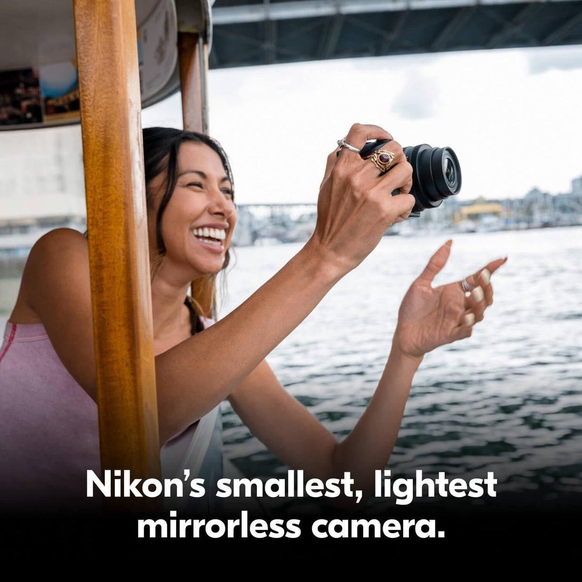Nikon Z 30 side profile for portable on-the-go filming.