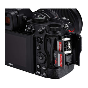 Nikon Z 5 showing SnapBridge connectivity for easy sharing.