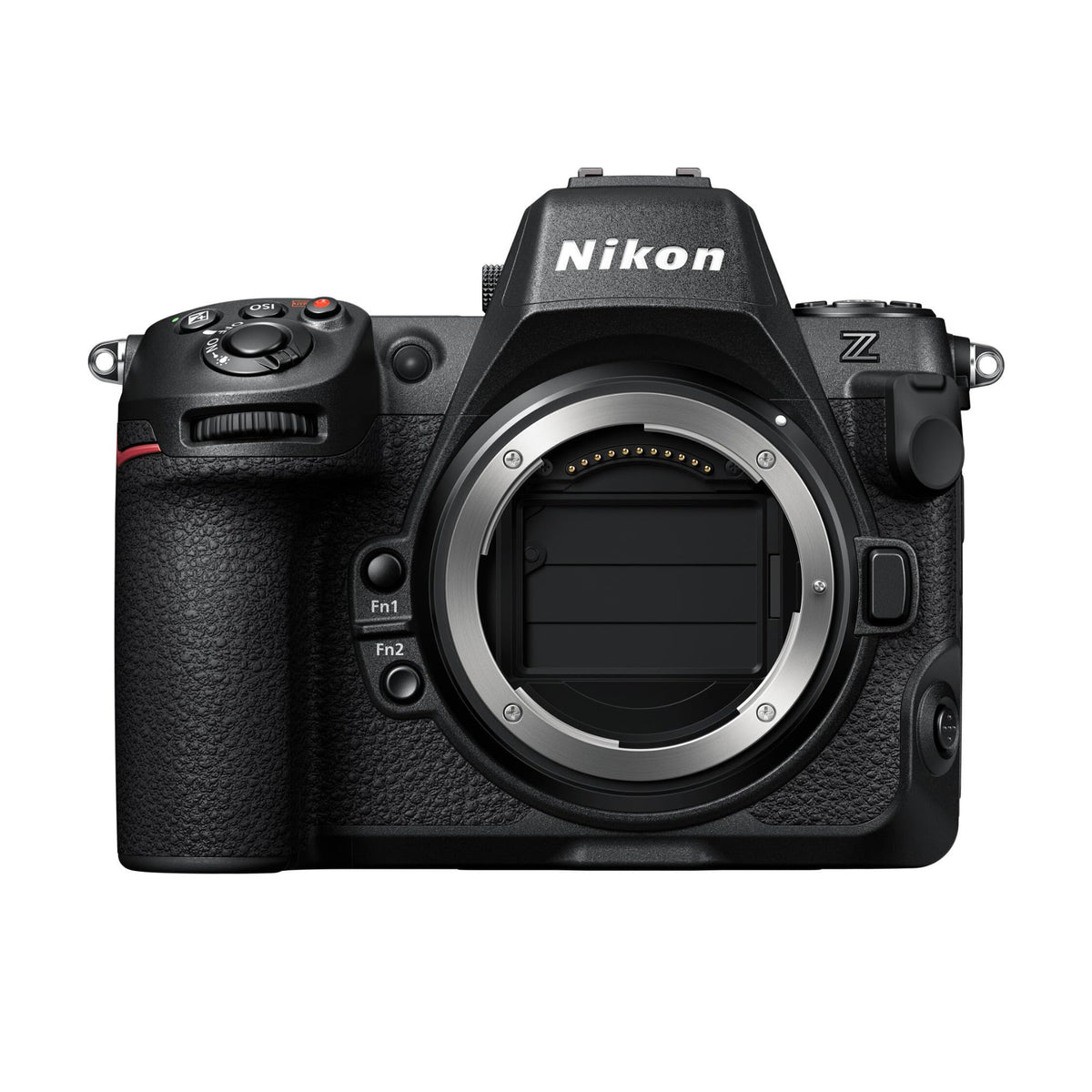 Nikon Z 8 back view highlights the high-resolution screen and controls.