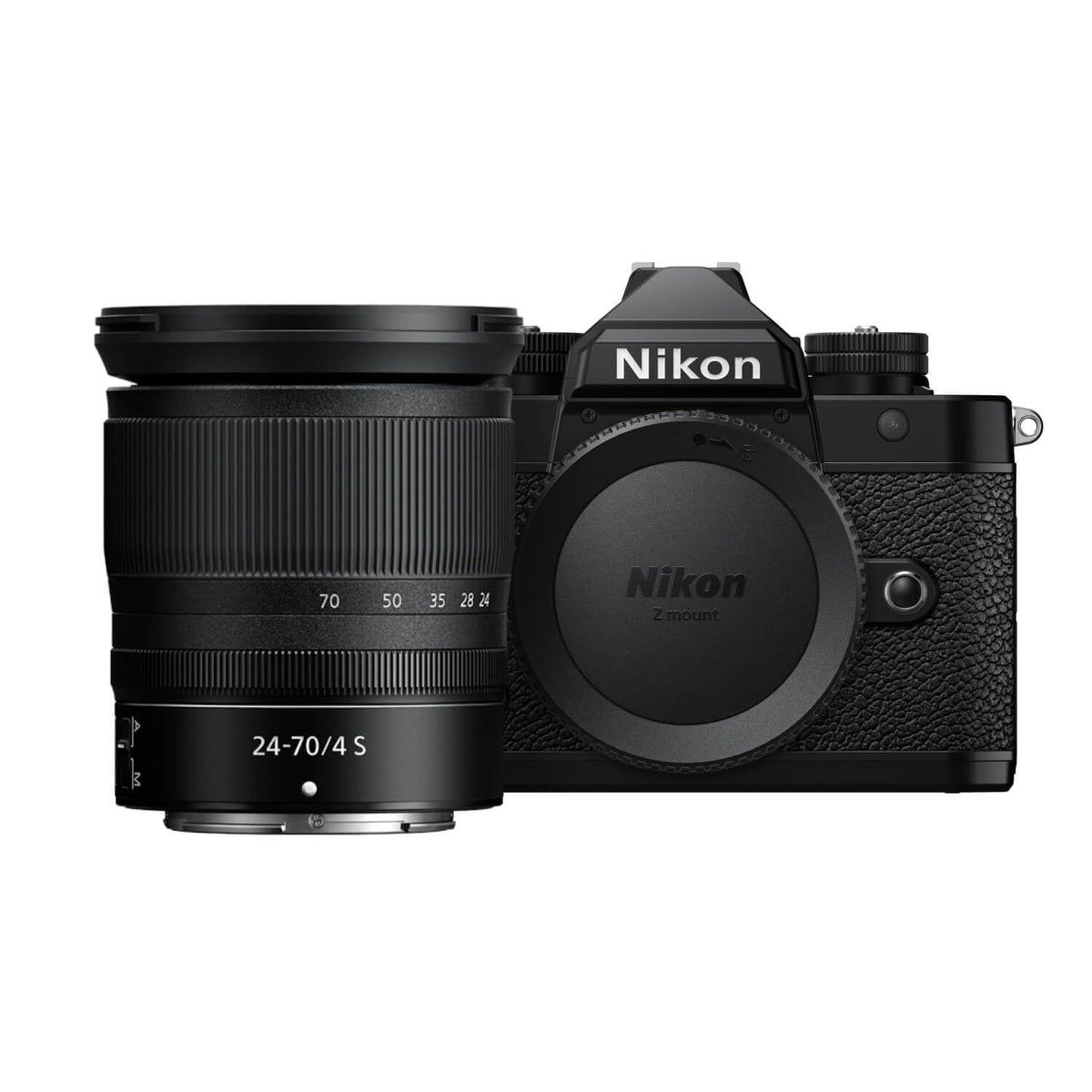 Nikon Z f body with a sleek design offering immersive handling and tactile control.