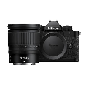 Nikon Z f body with a sleek design offering immersive handling and tactile control.