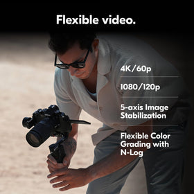 Nikon Z f pixel shift 96MP option for ultra-detailed stills.