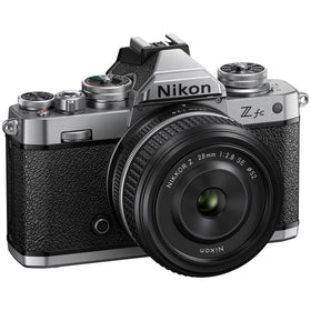 Nikon Z fc SE 28mm lens close-up highlighting fast prime quality