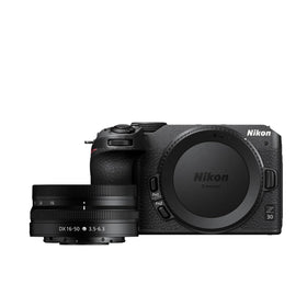 Nikon Z 30 compact body ready for handheld video with sleek, travel-friendly design.