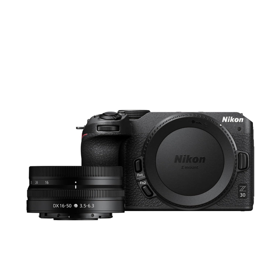 Nikon Z 30 compact body ready for handheld video with sleek, travel-friendly design.