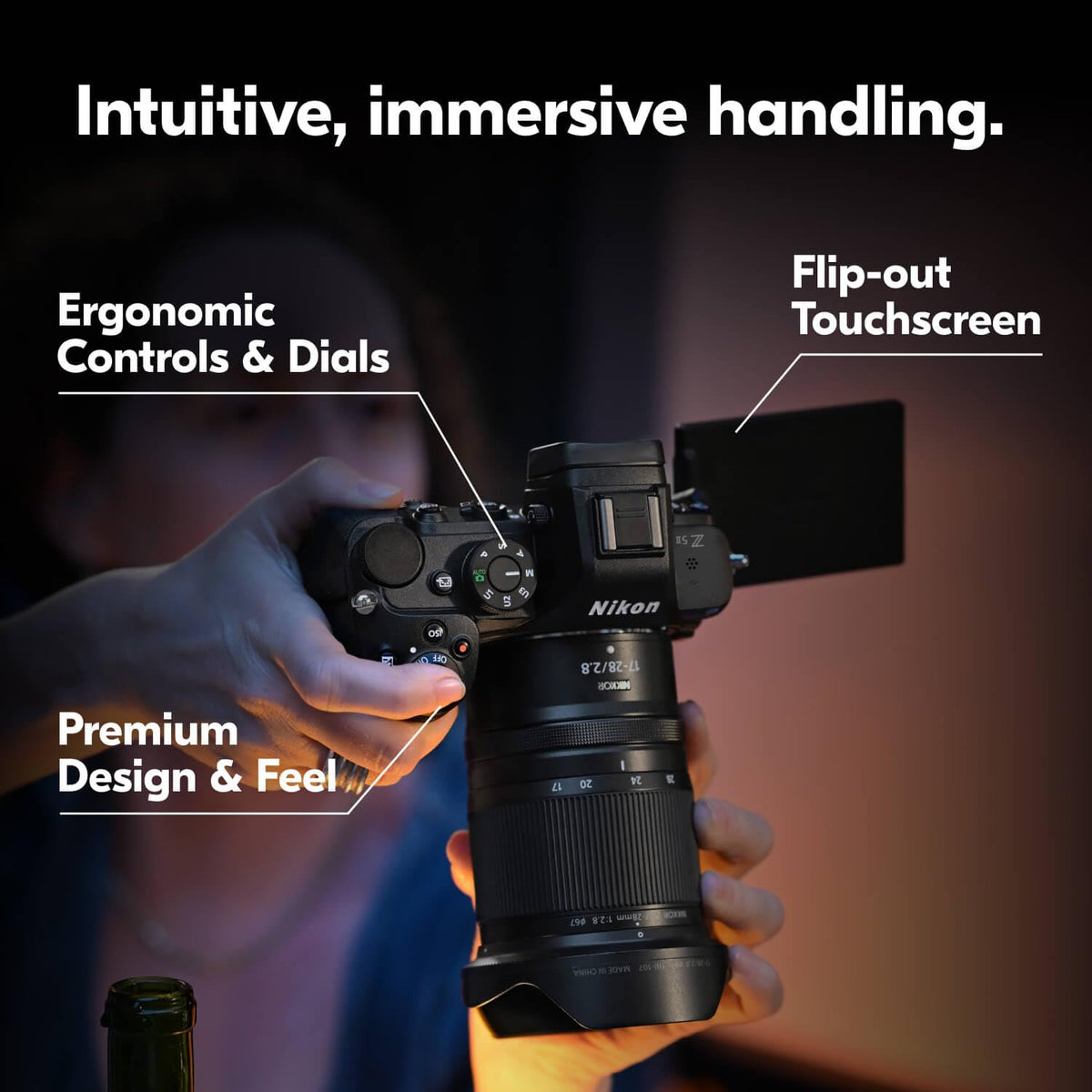 Nikon Z5 II handheld shot with effective IBIS for stable footage