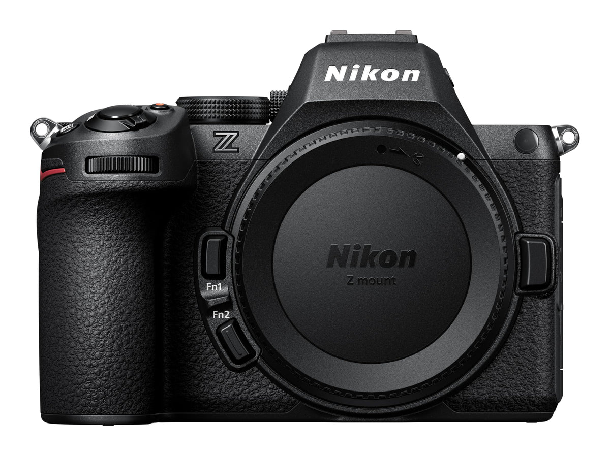 Nikon Z5 II front view for versatile everyday photography in low light