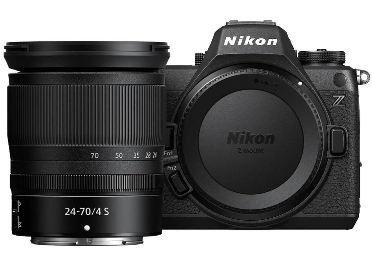 Nikon Z6 III with 24-70mm f/4 front view showing edge-to-edge sharpness for stills