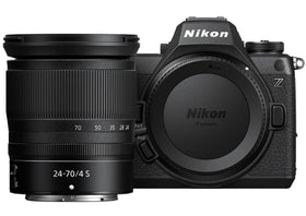 Nikon Z6 III with 24-70mm f/4 front view showing edge-to-edge sharpness for stills