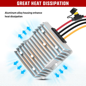Nilight 240W 12V DC regulator powers automotive accessories reliably