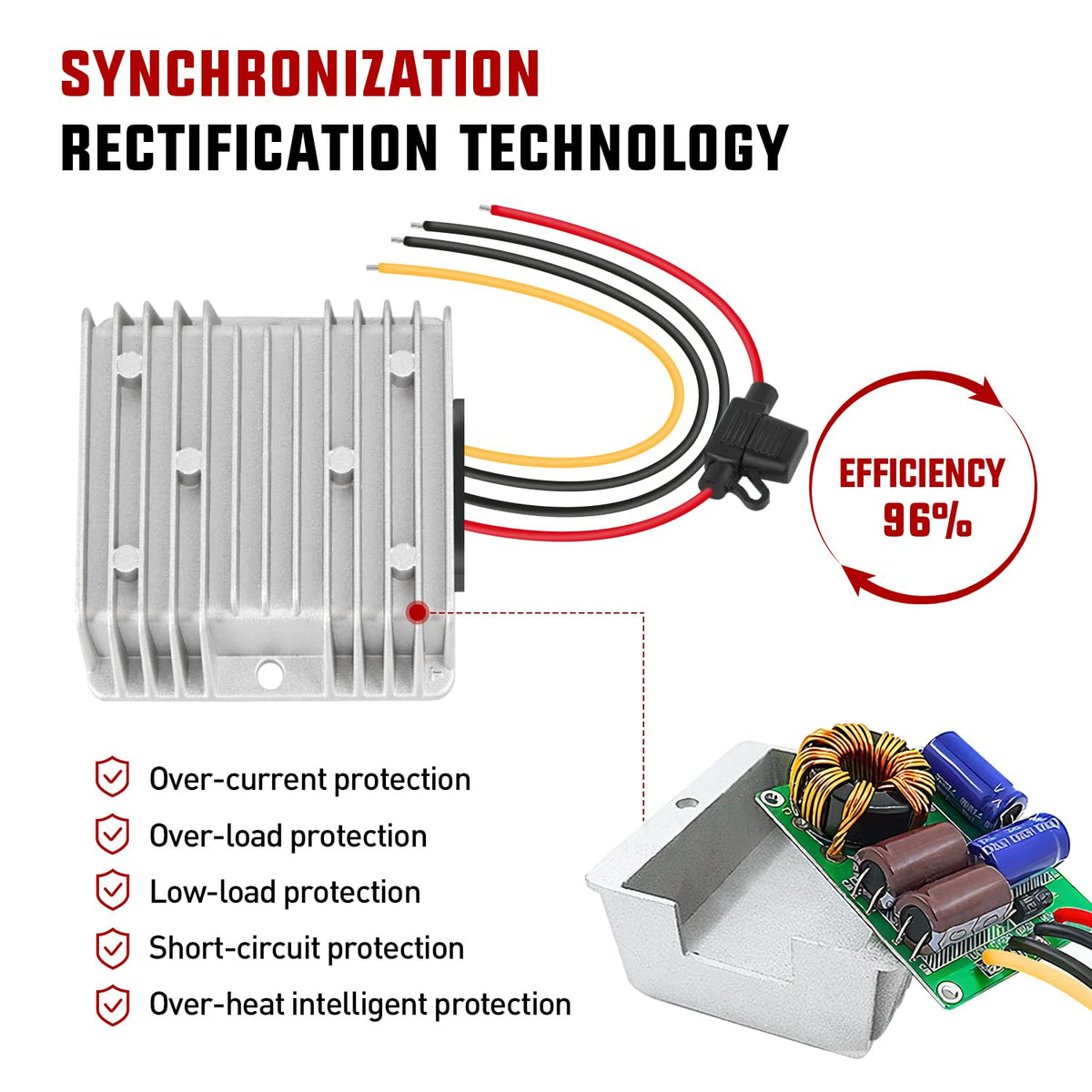 Nilight 96% efficiency reduces heat during operation