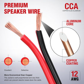 Nilight CCA wire on spool shows easy dispensing.