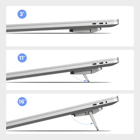 Nillkin closed flat profile on a laptop for invisible carry and slim storage benefit