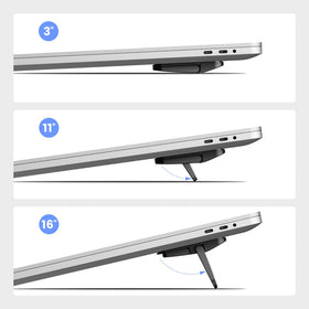 Nillkin side profile tilted at 11° demonstrating ergonomic lift benefit