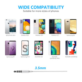Nimizo 3.5mm plug close-up showing compatibility and plug-and-play use