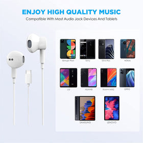 Nimizo USB-C earphones work across iPhone, iPad, Android devices and more.