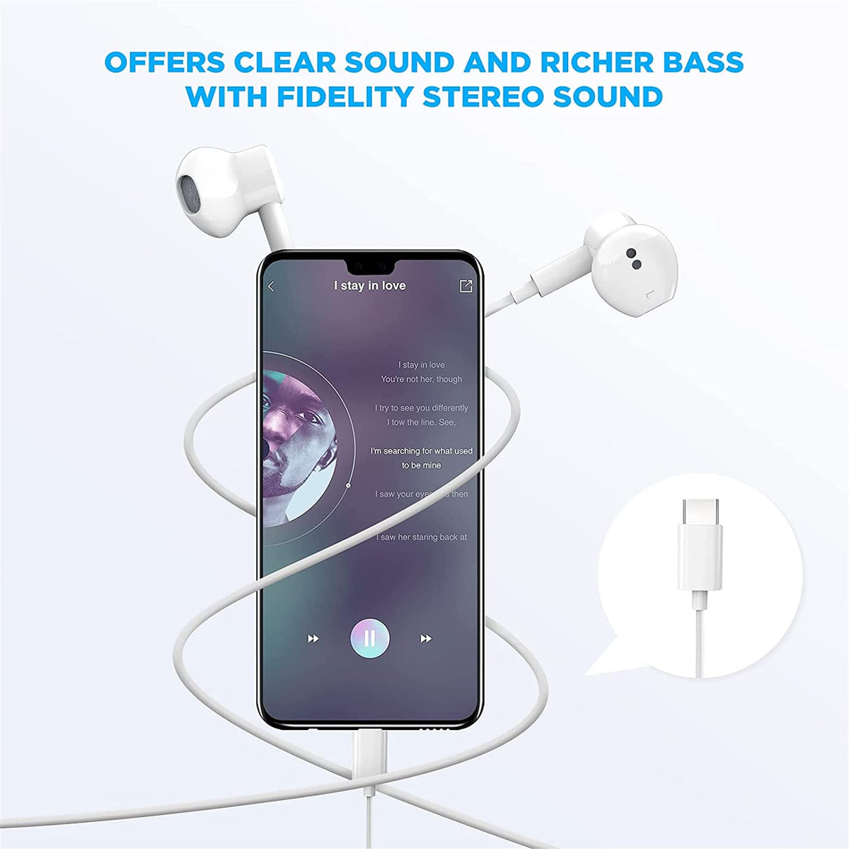 Nimizo USB-C headphones with reinforced cord stand up to daily wear.