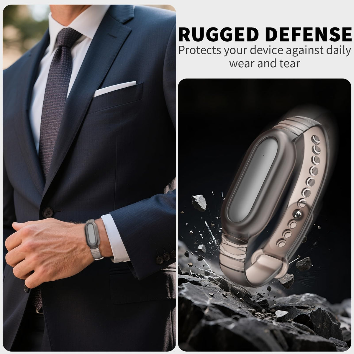 Nimuw wristband worn on wrist for hands-free recording convenience