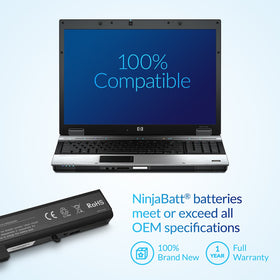 NinjaBatt next to ruler size comparison showing compact design and proper fit