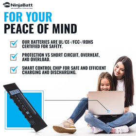 NinjaBatt F62G0 battery internal cells and connectors for durable power