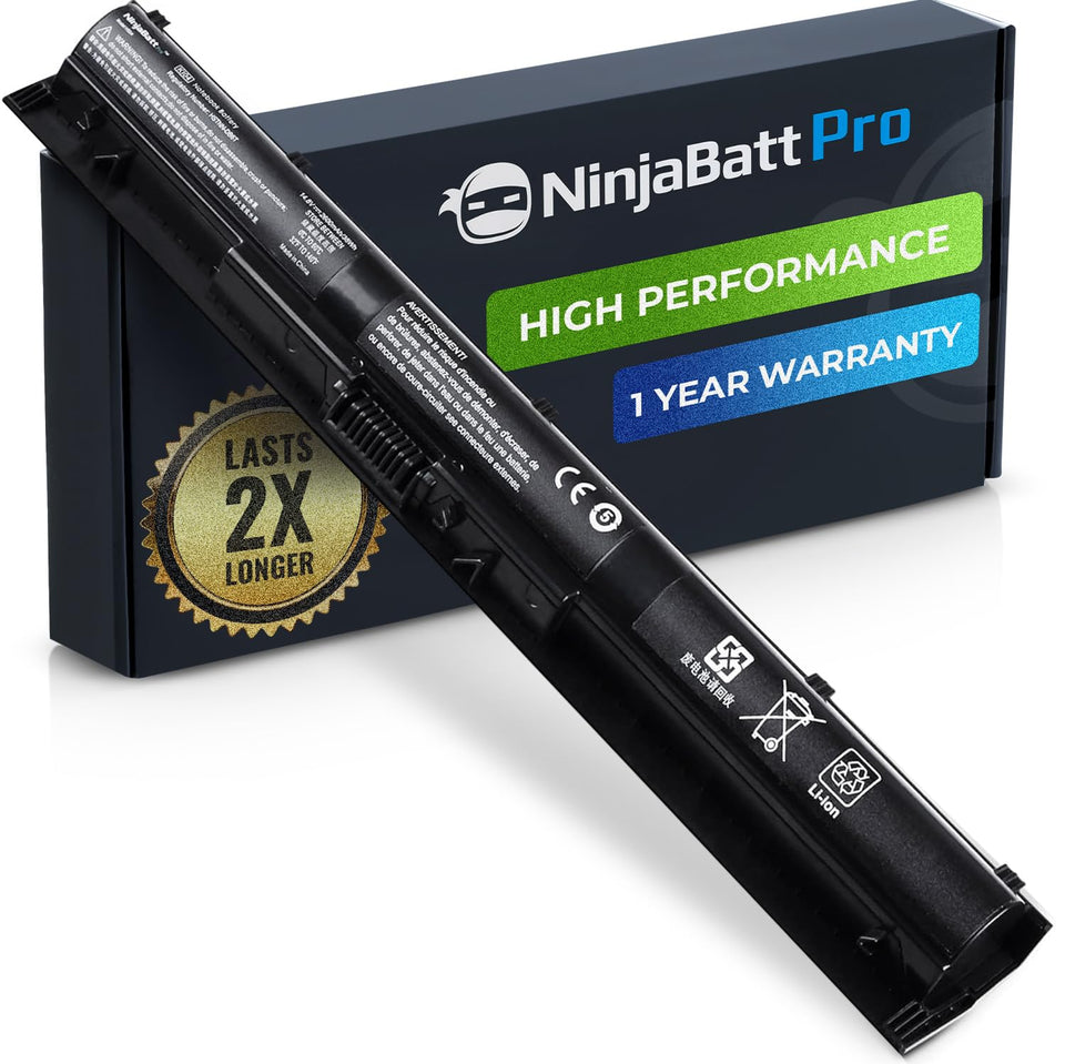 NinjaBatt front packaging showing battery and compatibility for quick purchase decision