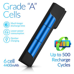 NinjaBatt HP battery 8570p back label lists compatible part numbers at a glance.