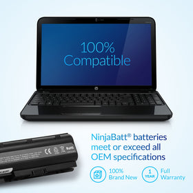 NinjaBatt installed in HP Pavilion demonstrating restored portability and power