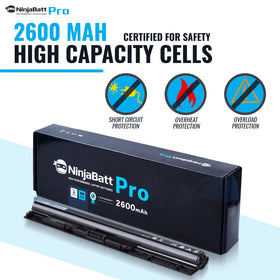 NinjaBatt Pro installed in a Dell Inspiron laptop, restoring portable battery life